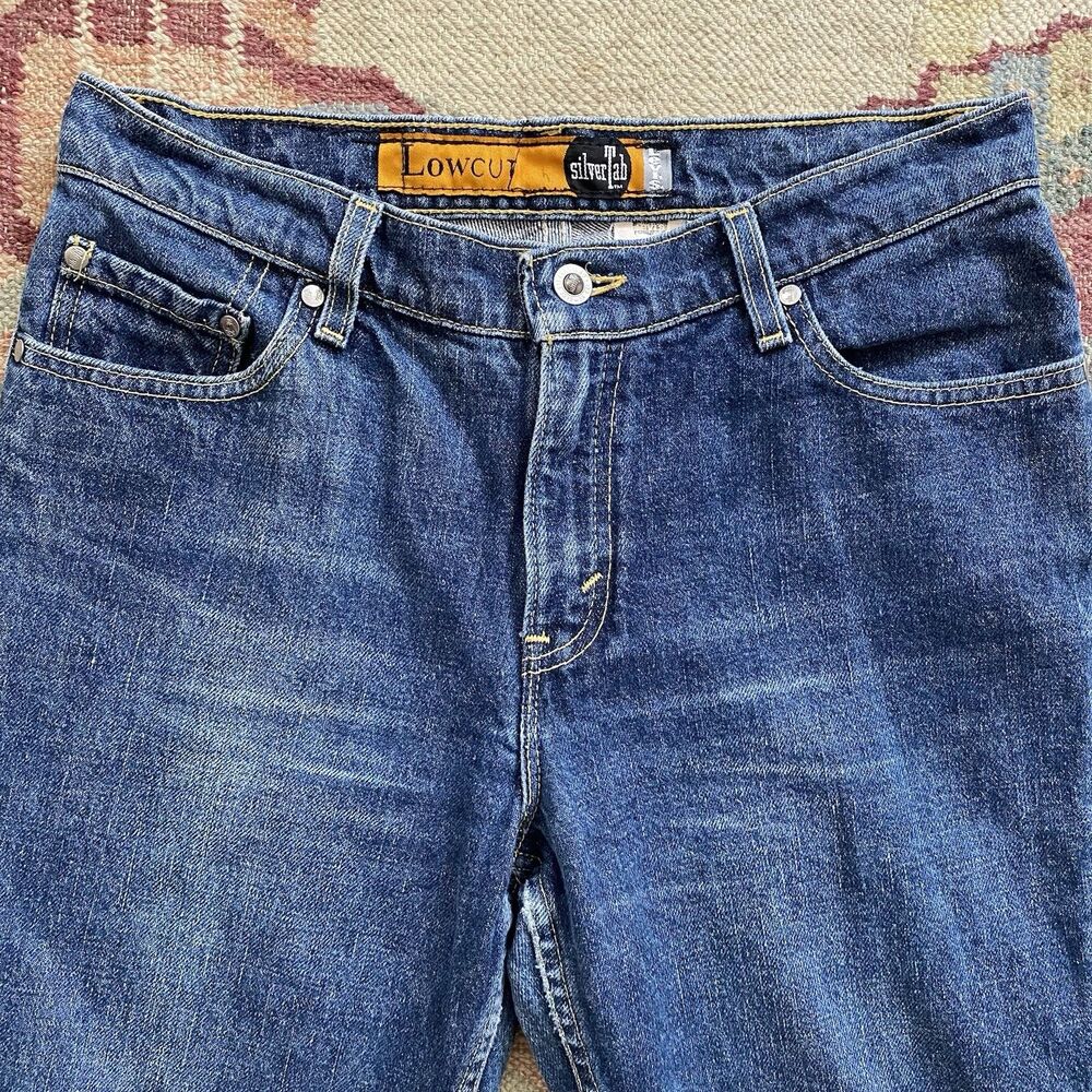 90s Levi’s Silvertab Lowcut Jeans Medium 11/12 30x30 Blue Y2K Baggy